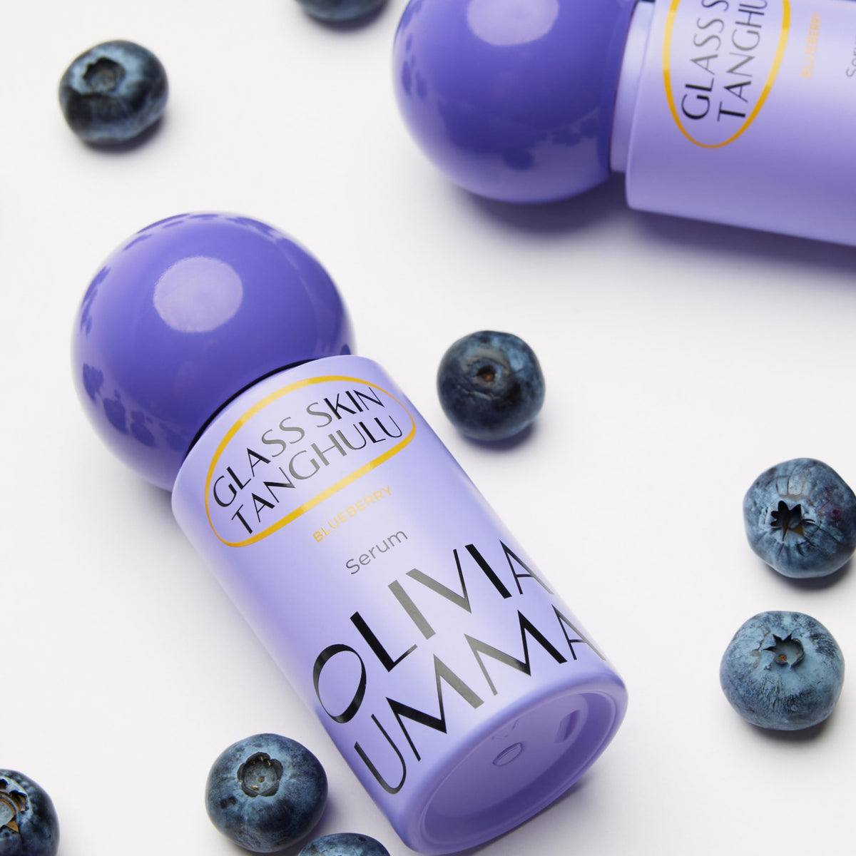 Olivia Umma Glass Skin Tanghulu Blueberry Serum – Anti Aging Korean Face Serum with Niacinamide & Vitamin C, B, A, E – Brightening & Hydrating Korean Skin Care for Face – 40ml
