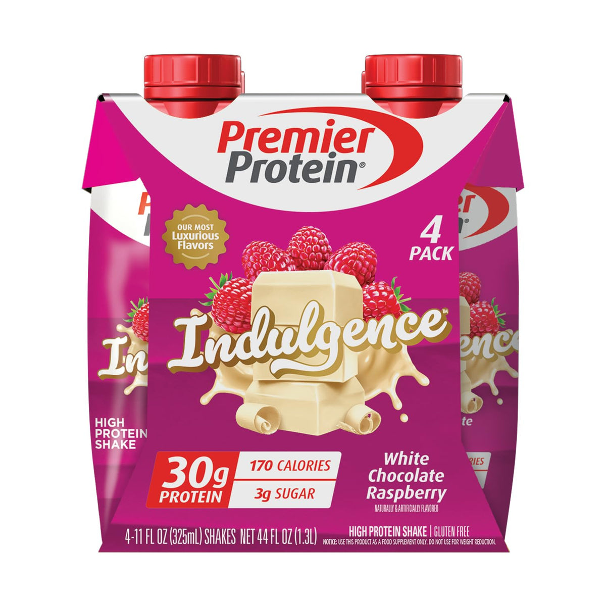 Premier Protein INDULGENCE 30g Shake, Decadent Dark Chocolate, 12 Pack