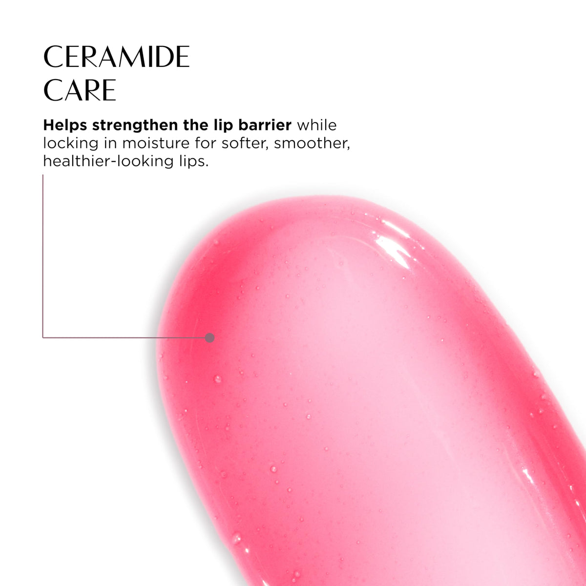 OLIVIAUMMA Candy Glow Lip Balm Guava - Sheer Pink Tint Hydrating Lip Balm with Ceramide, Shea Butter & Macadamia Seed Oil - High-Shine, Non-Sticky Lip Moisturizer for Softer, Smoother Lips - 10ml