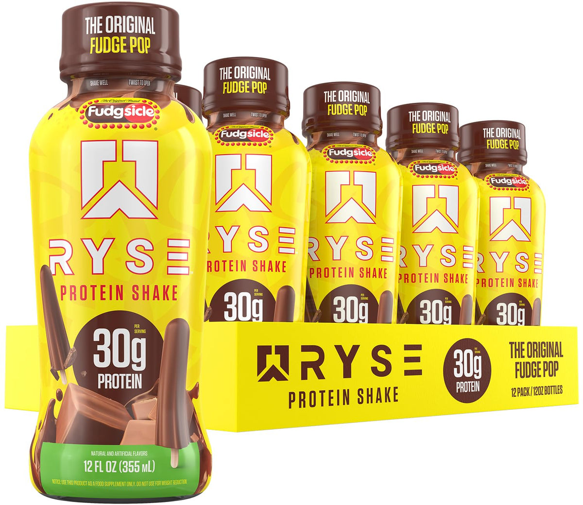 RYSE Protein Shake - Vanilla Marshmallow - 30g Protein Ready to Drink - 160 Calories, Zero Added Sugar, Gluten Free - Smooth & Delicious Nostalgic Flavors - 12 Fl Oz (12 Pack)