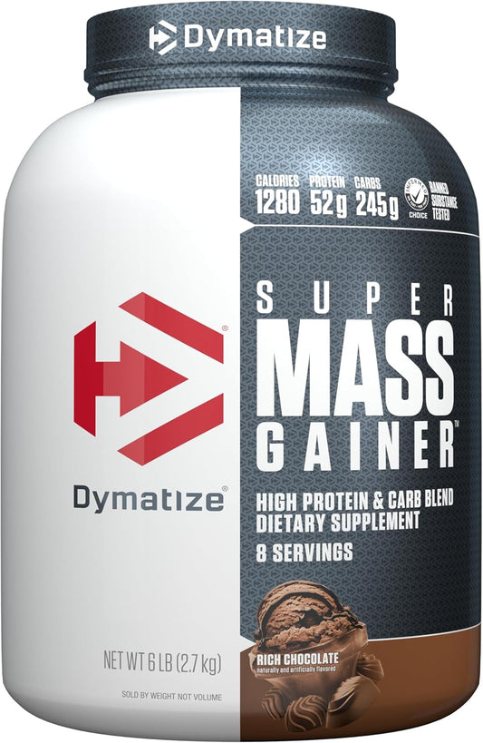 Dymatize Super Mass Gainer Protein Powder, 1290 Calories & 52g Protein, Mixes Easily, Tastes Delicious, Fruity Pebbles, 6 Pound (8 Servings)