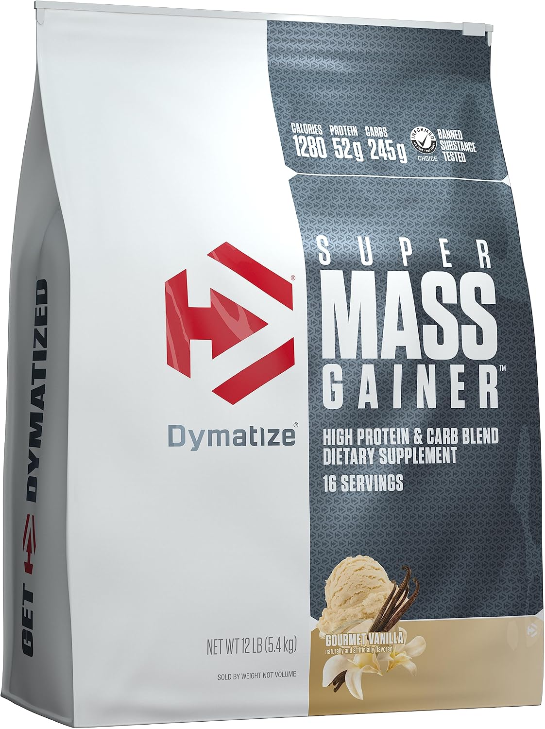 Dymatize Super Mass Gainer Protein Powder, 1290 Calories & 52g Protein, Mixes Easily, Tastes Delicious, Fruity Pebbles, 6 Pound (8 Servings)