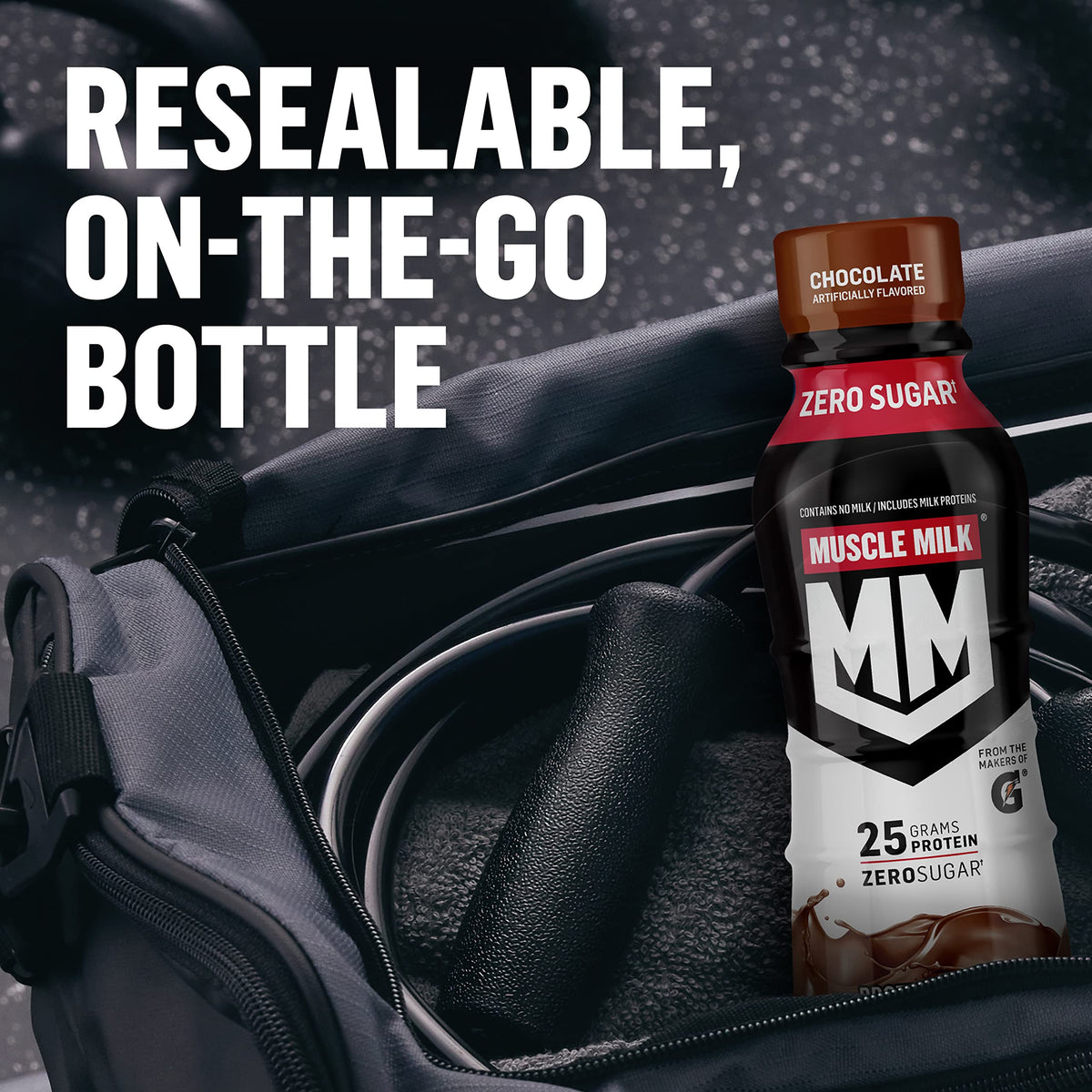 Muscle Milk Genuine Protein Shake, Strawberries 'N Crème, 25g Protein, 14 Fl Oz, 12 Pack