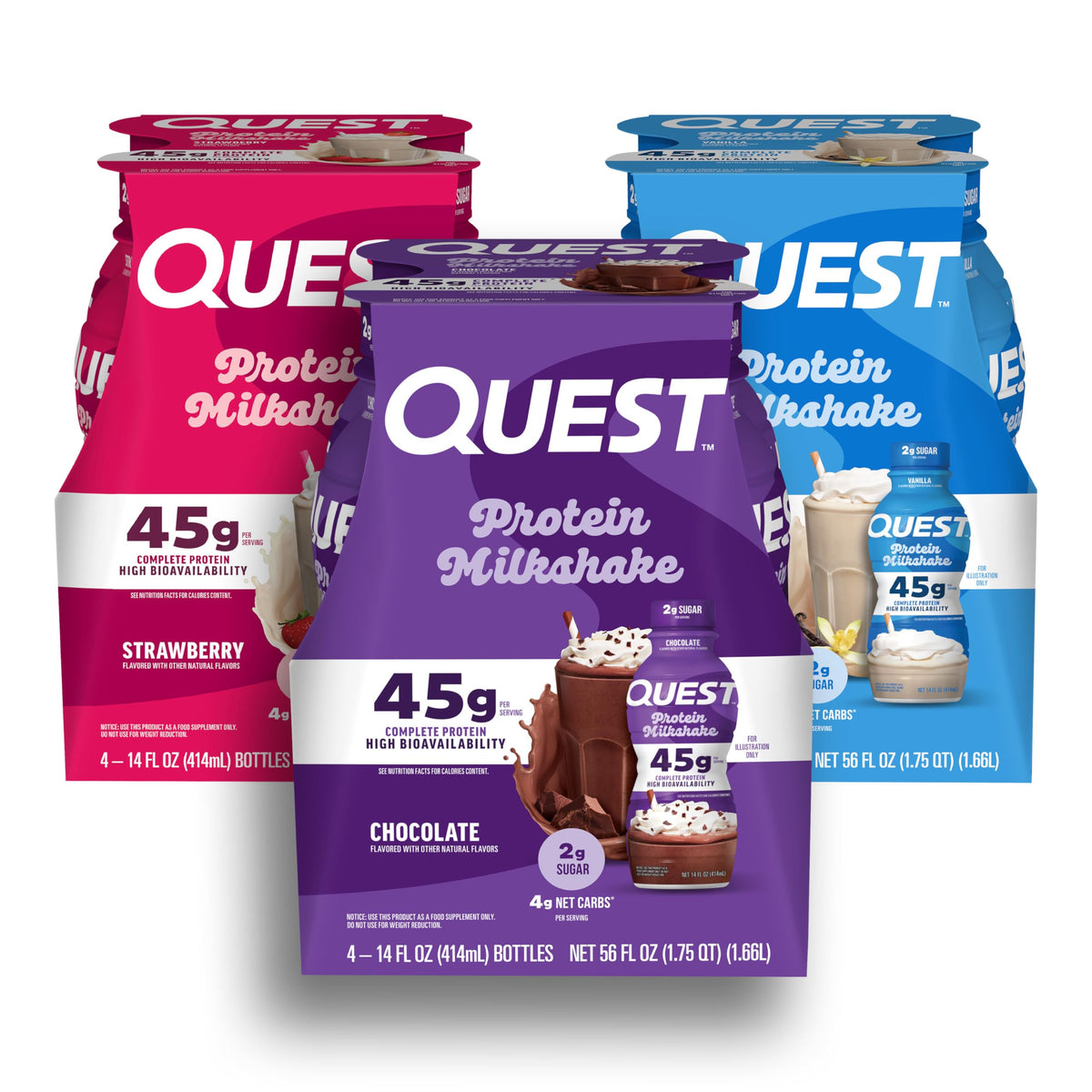 Quest Nutrition Salted Caramel Flavored High Protein Shake, 45g Protein, 2g Sugar, 2g Net Carbs, Ready to Drink, Gluten Free, 12 Count