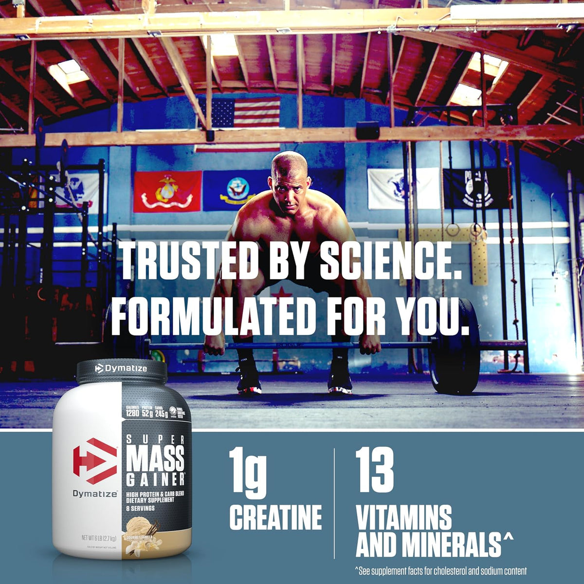 Dymatize Super Mass Gainer Protein Powder, 1290 Calories & 52g Protein, Mixes Easily, Tastes Delicious, Fruity Pebbles, 6 Pound (8 Servings)