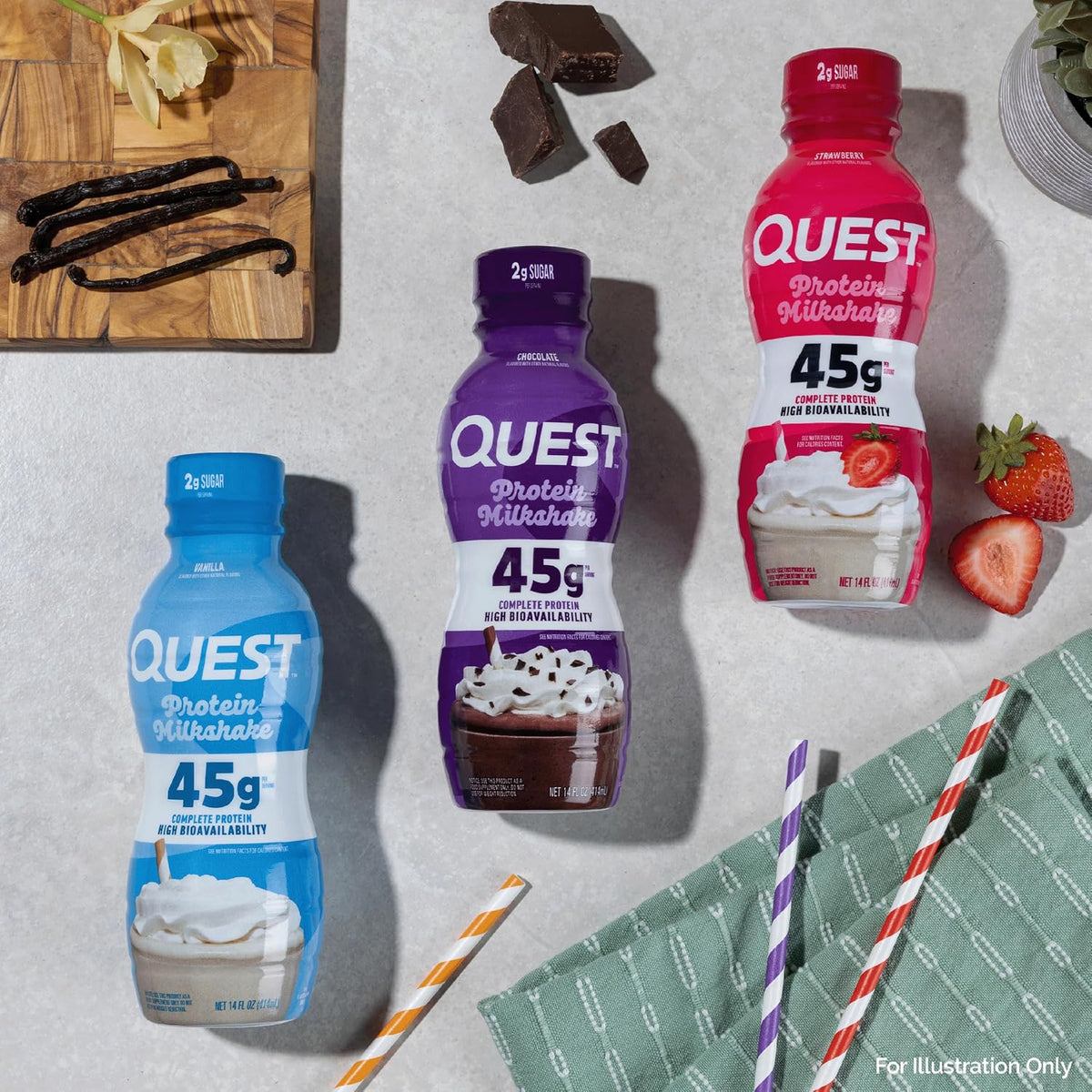 Quest Nutrition Salted Caramel Flavored High Protein Shake, 45g Protein, 2g Sugar, 2g Net Carbs, Ready to Drink, Gluten Free, 12 Count